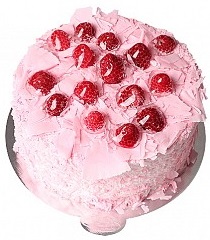 4 ile 6 kişilik Kütahya Doğum günü yaş pastası Frambuazlı yaş pasta
