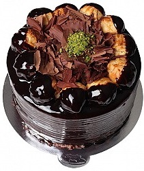 4 ile 6 kişilik Kütahya Doğum günü yaş pastası Profiterollü Yaş pasta